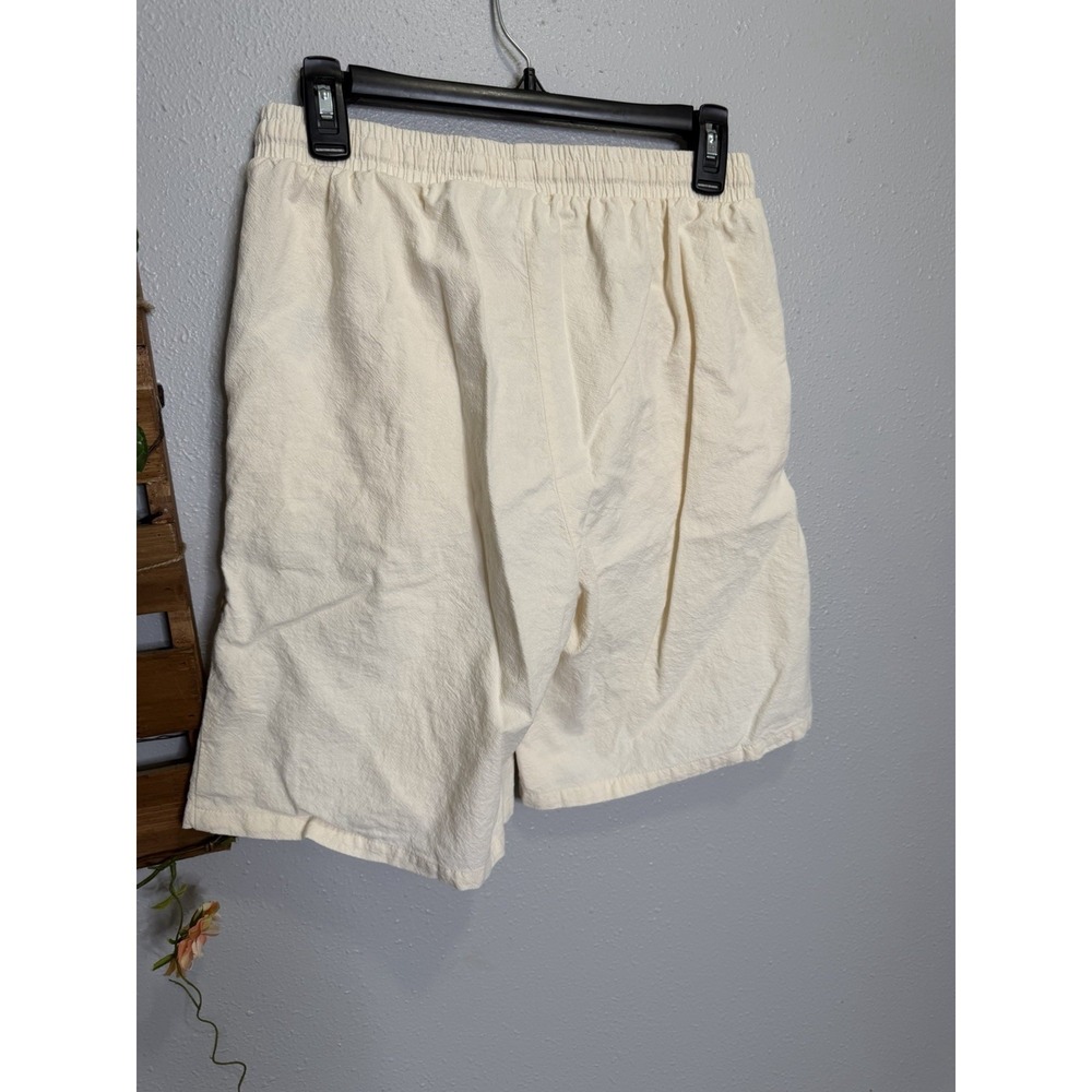 Saint Tropez ZalindaSZ Shorts Women's Size M roll cuff Cotton tan cream - Picture 4 of 5